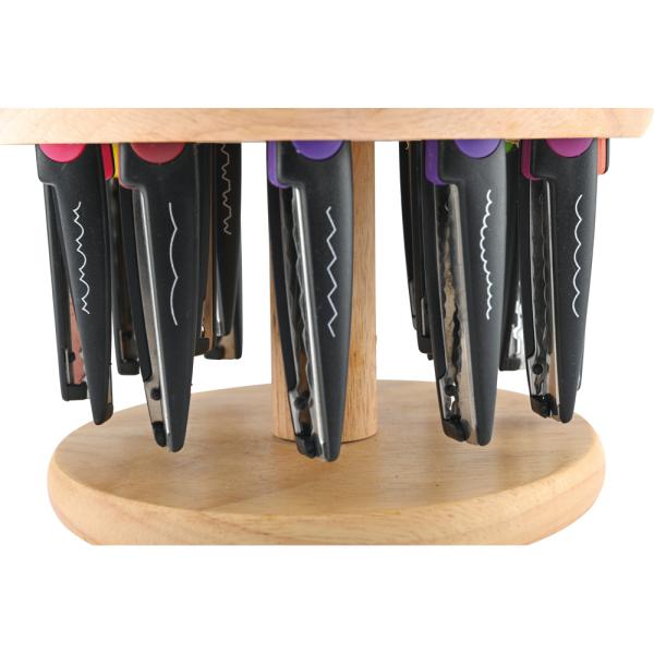 Scheren mit Muster, im Ständer, 18 Stck.