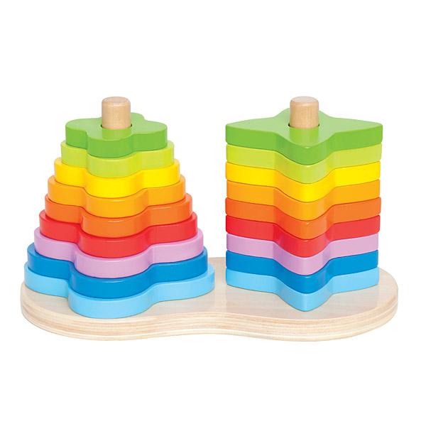 Doppelte Pyramide Regenbogen