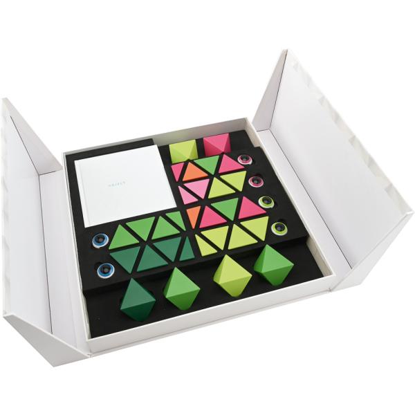 Magnetbausteine TRIDO, 36-teilig, Grüntöne