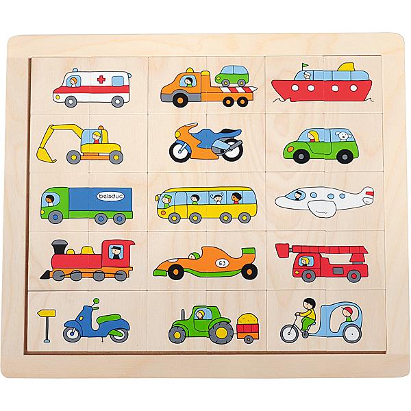 Bildhälften-Puzzle - Fahrzeuge