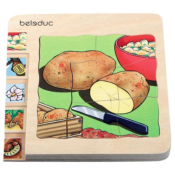 Lern-Lagenpuzzle - Kartoffel