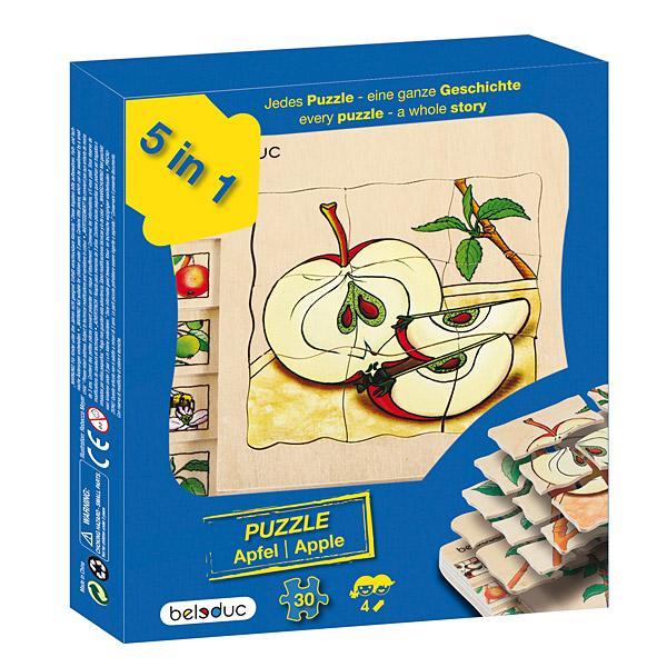 Lern-Lagenpuzzle - Apfel