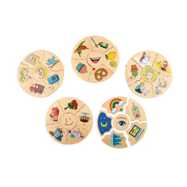 Lernpuzzle - 5 Sinne