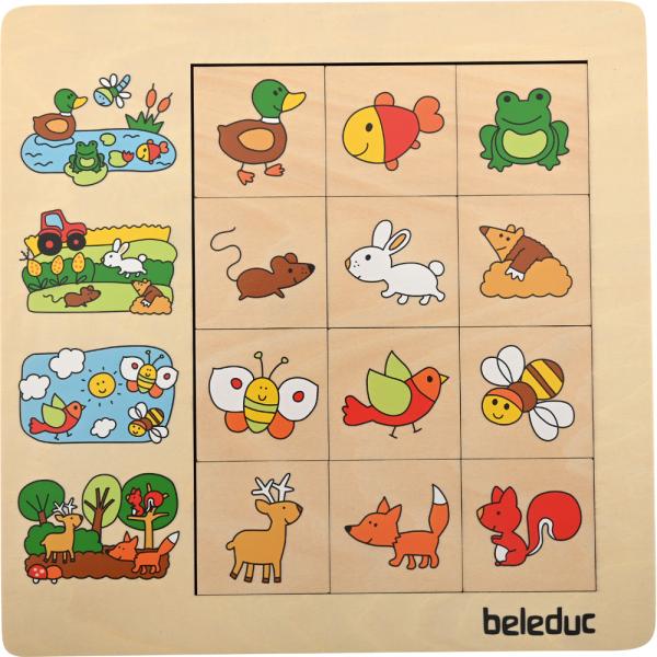 Legespiel - Wo leben die Tiere