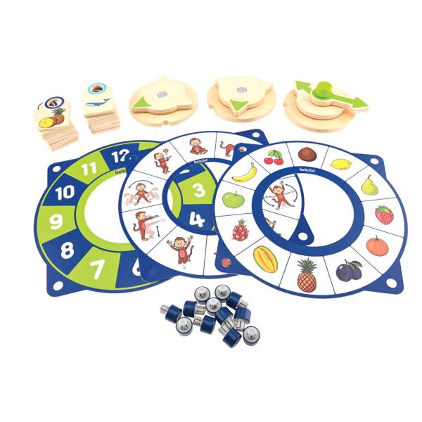 Spiele-Set mit Uhr für Activity-Spielhaus und -wand