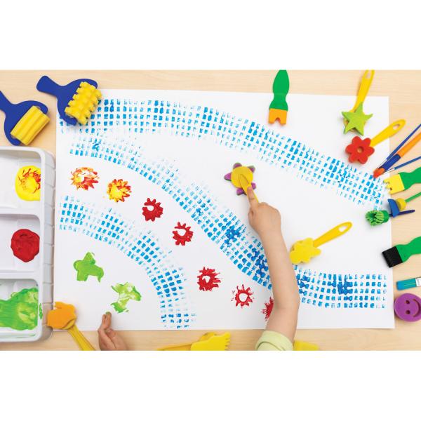 Pinsel- und Stempelset, 25 Teile