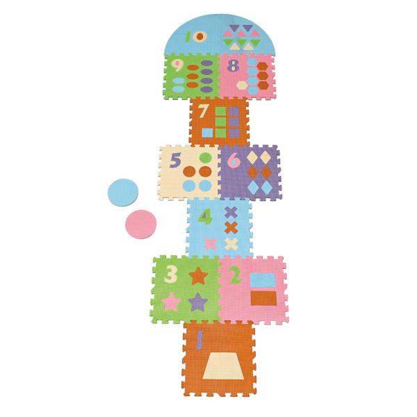 Puzzlematte Hüpfekästchen