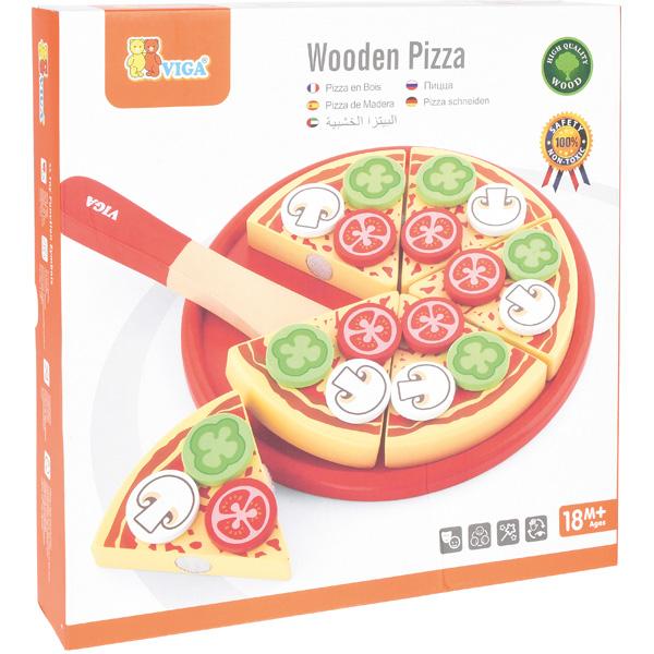 Pizza-Set aus Holz