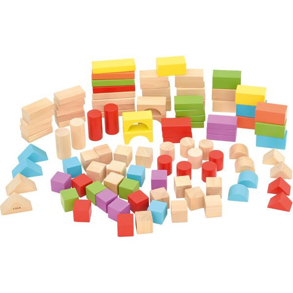 Holzbausteine Amelie, 100 Stck.