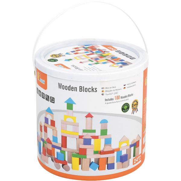 Holzbausteine Amelie, 100 Stck.
