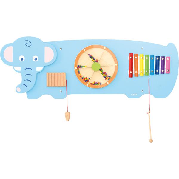 Wandapplikation - Elefant mit 3 Spielen