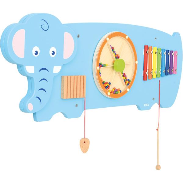 Wandapplikation - Elefant mit 3 Spielen