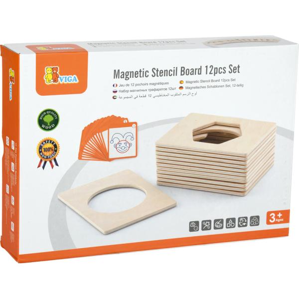 Magnet-Schablonen aus Holz