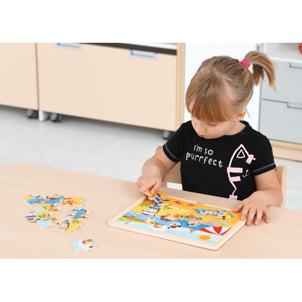 Holzpuzzle 4 Jahreszeiten - Sommer