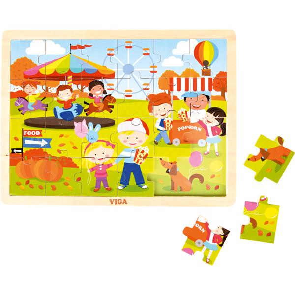 Holzpuzzle 4 Jahreszeiten - Herbst