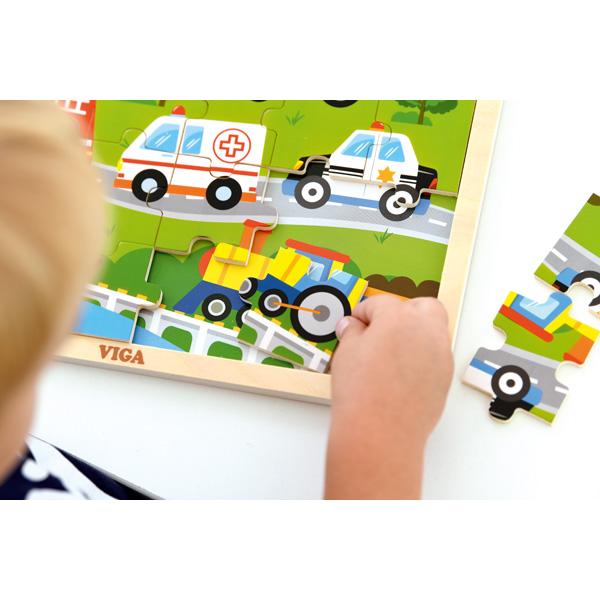 Holzpuzzle - Fahrzeuge