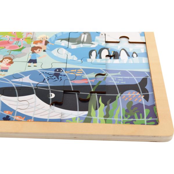 Holzpuzzle ZOO, 48 Teile