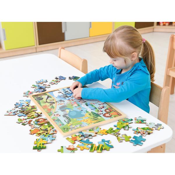 Holzpuzzle ZOO, 48 Teile