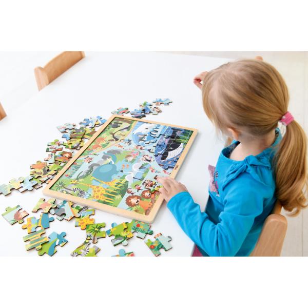 Holzpuzzle ZOO, 48 Teile