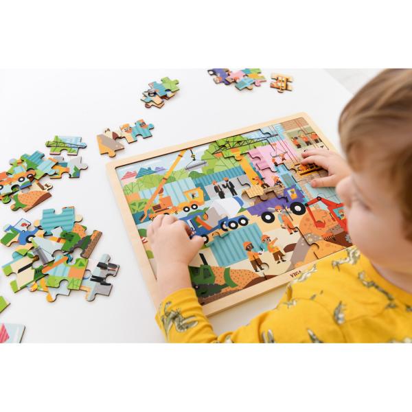 Holzpuzzle Farm, 48 Teile