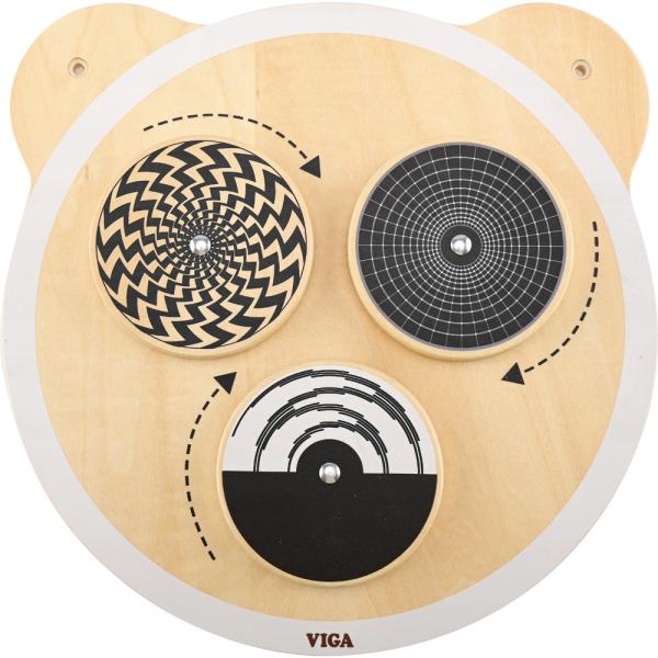 Wandapplikation Motorikspiel, Wirbelräder