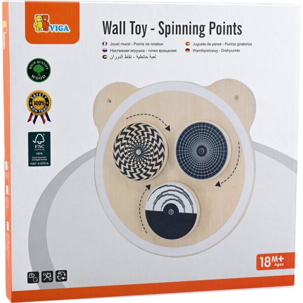 Wandapplikation Motorikspiel, Wirbelräder