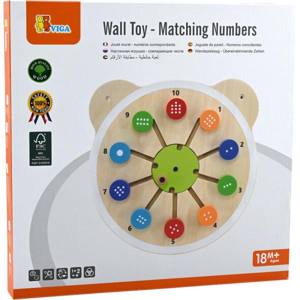 Wandapplikation Motorikspiel, Zahlen und Mengen