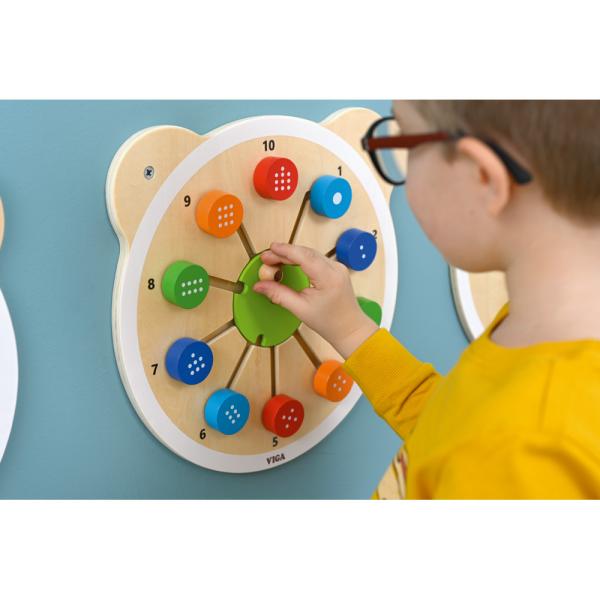 Wandapplikation Motorikspiel, Zahlen und Mengen