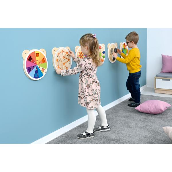 Wandapplikation Motorikspiel, Ball-Labyrinth