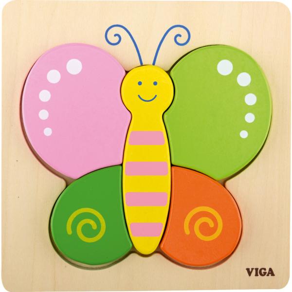 Holz-Legepuzzle, Schmetterling