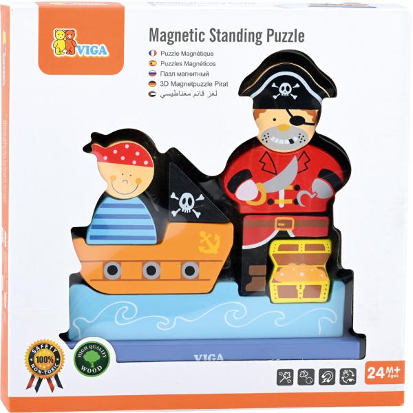 Magnet-Stapelpuzzle Pirat