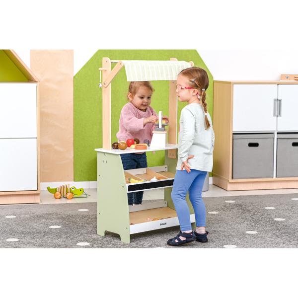 Verkaufsstand mit Lebensmitteln