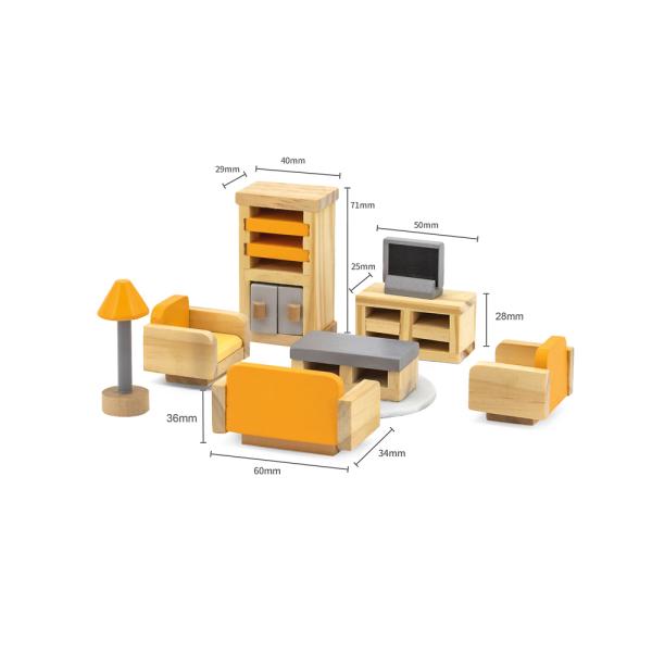 Puppenferienhausmöbel Wohnzimmer