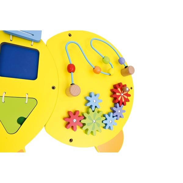 Wandapplikation - Raupe mit 5 Spielen