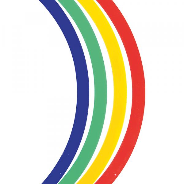 Flache Koordinationsringe 4er-Set