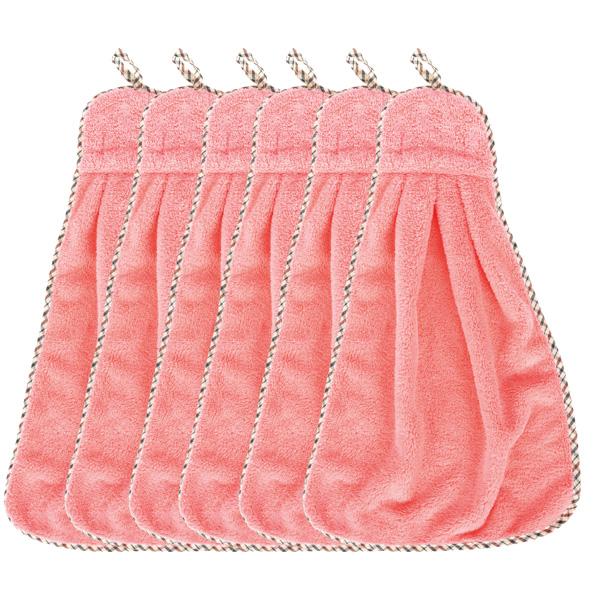 Handtücher, gerafft, 6 Stck.