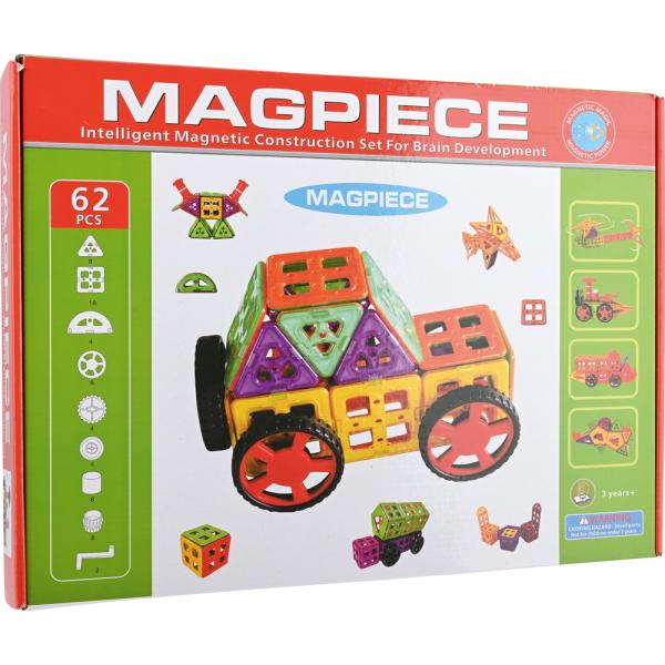 Magnetbausteine MAG-PIECE, 62 Teile
