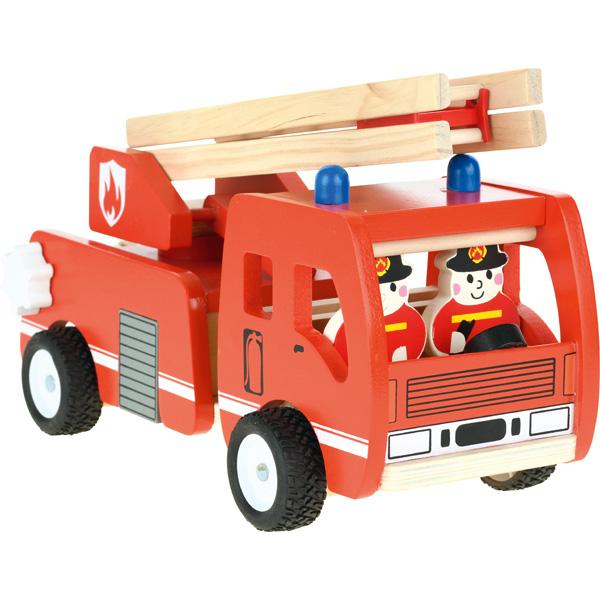 Feuerwehrauto aus Holz