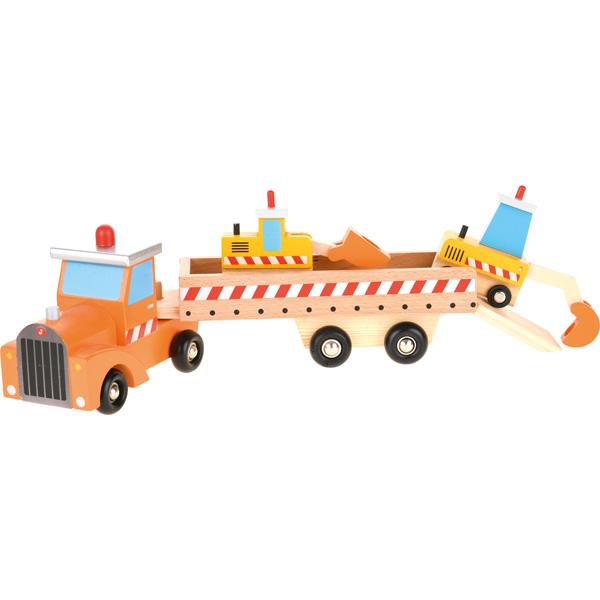 LKW mit Anhänger aus Holz