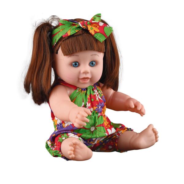 Puppe Kaya, mit Geräuschen und Zubehör, Grösse 26 cm