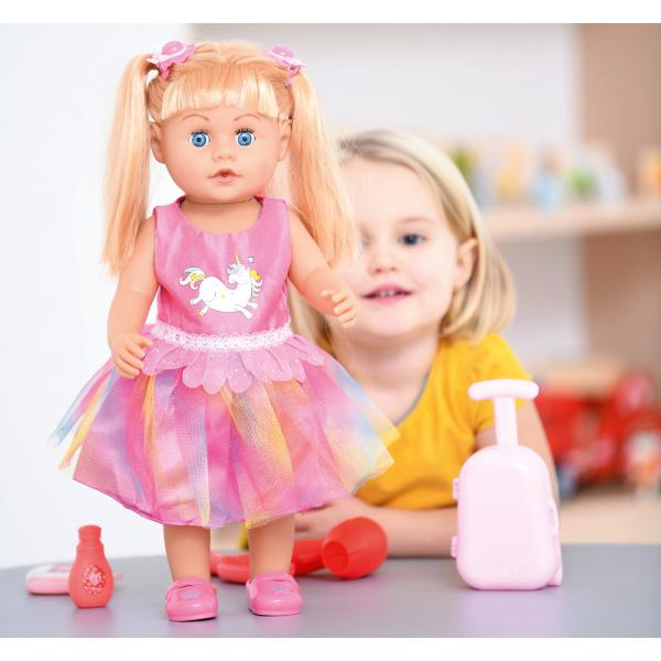 Frisierpuppe Ariana, mit Geräuschen und Zubehör, Grösse 43 cm