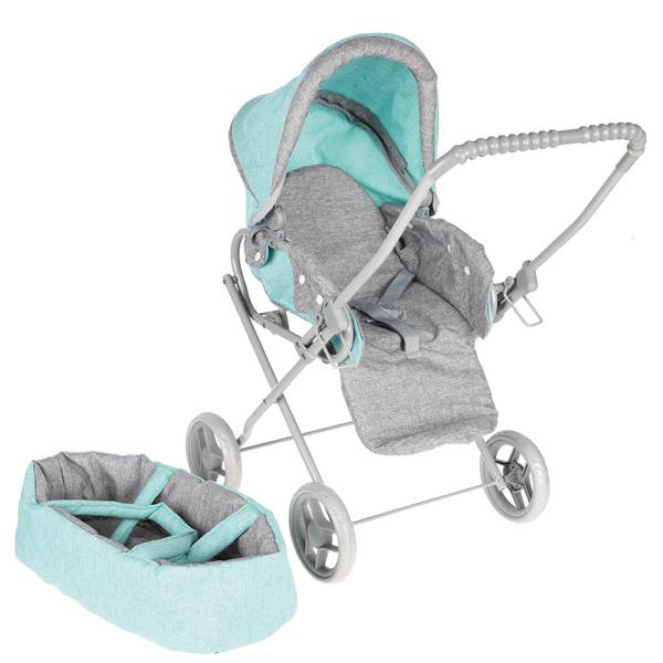 Puppenwagen mit Babytragetasche