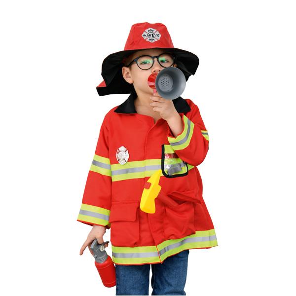 Kostüm - Feuerwehrmann, mit Zubehör