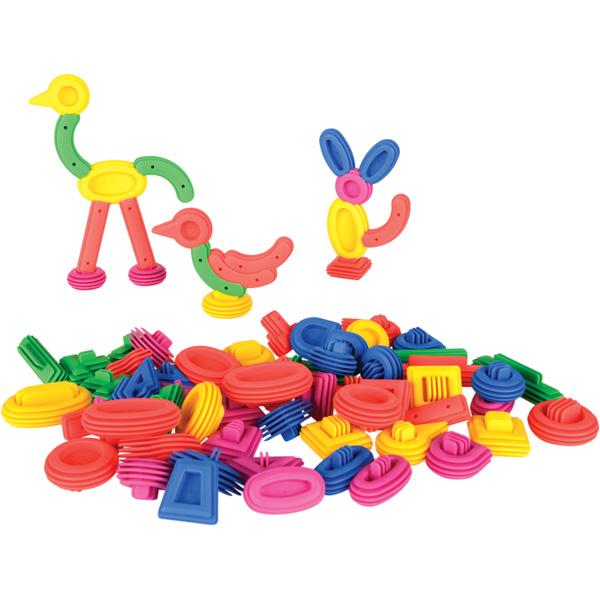 Gummi-Bausteinset Figuren