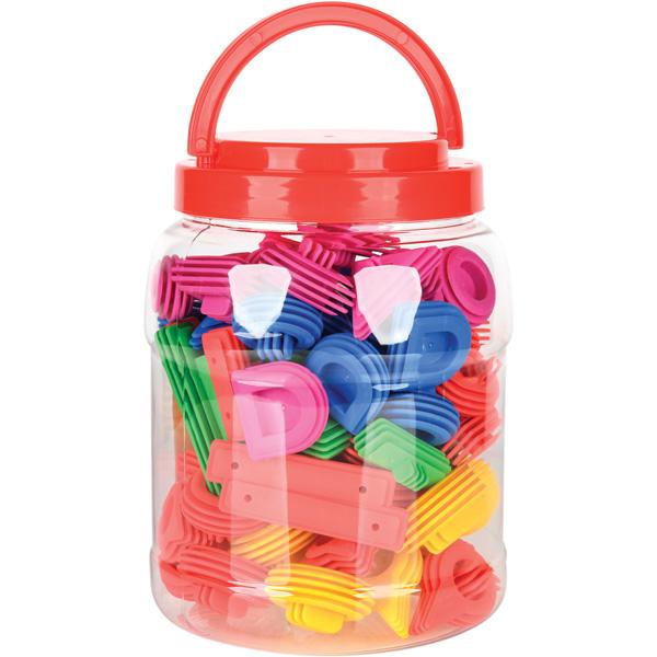 Gummi-Bausteinset Figuren