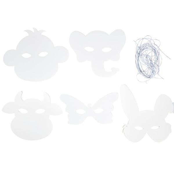 Masken zum Selbstgestalten – Tiere, 16 Stck.