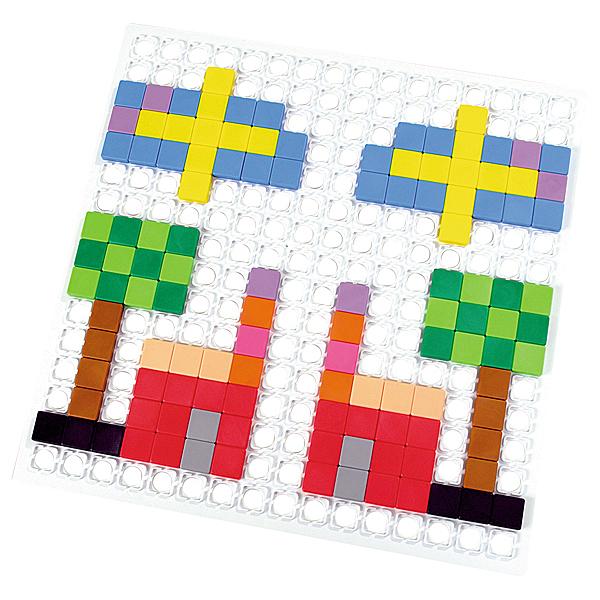 Quadrat-Mosaik-Steckspiel