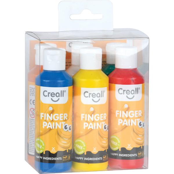 Fingerfarben Öko, 6 x 80 ml