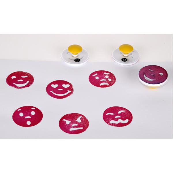 Emoji-Stempel, 12 Stck.