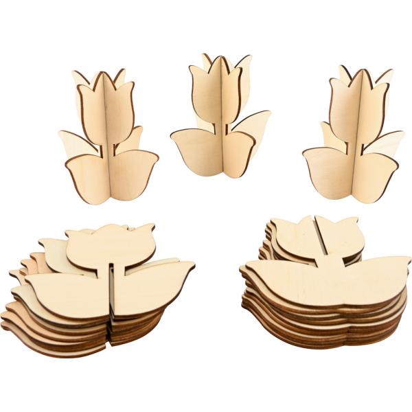 Holztulpen, 12 Stck.